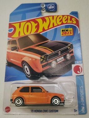 1973 Honda Civic Custom Hot Wheels HW J-Imports 8/10 Diecast 2023